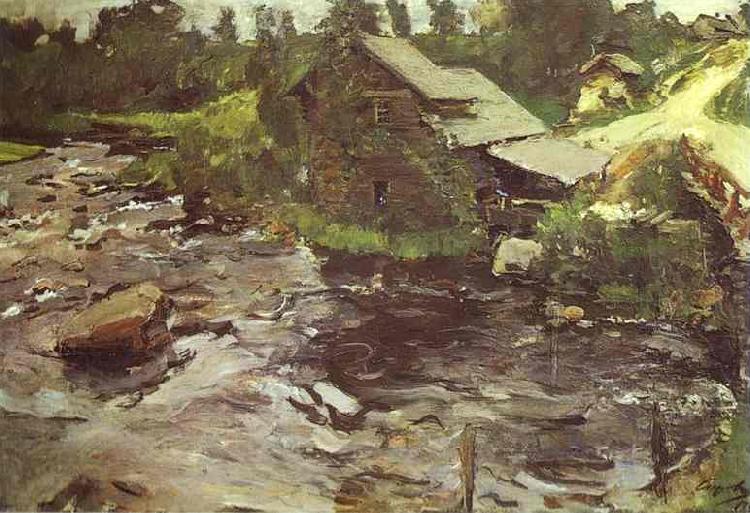 Valentin Serov Watermill in Finland